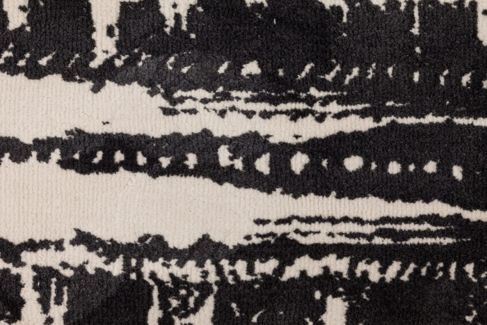 שטיח פלרמו שחור לבן